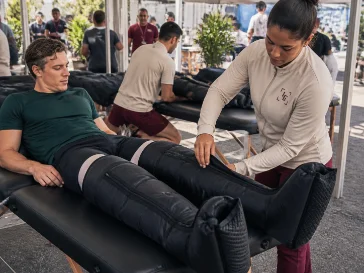 Sessão de recovery esportivo